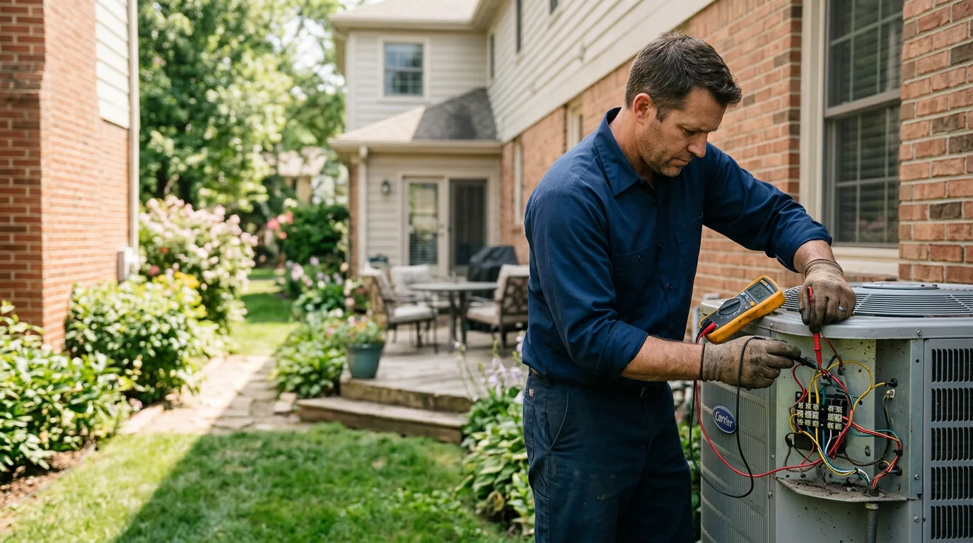 HVAC technician working near Francitas, TX